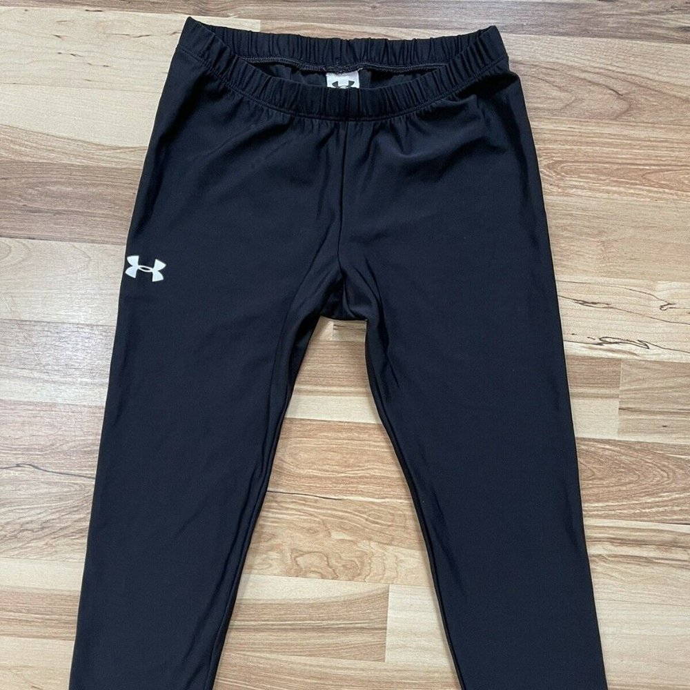 Under Armour Compression Tights Heat Gear BLACK Spandex Sz Small